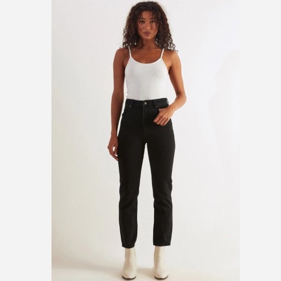ROLLA'S Dusters High Rise Slim Jeans Comfort Black 31 - Picture 1 of 6